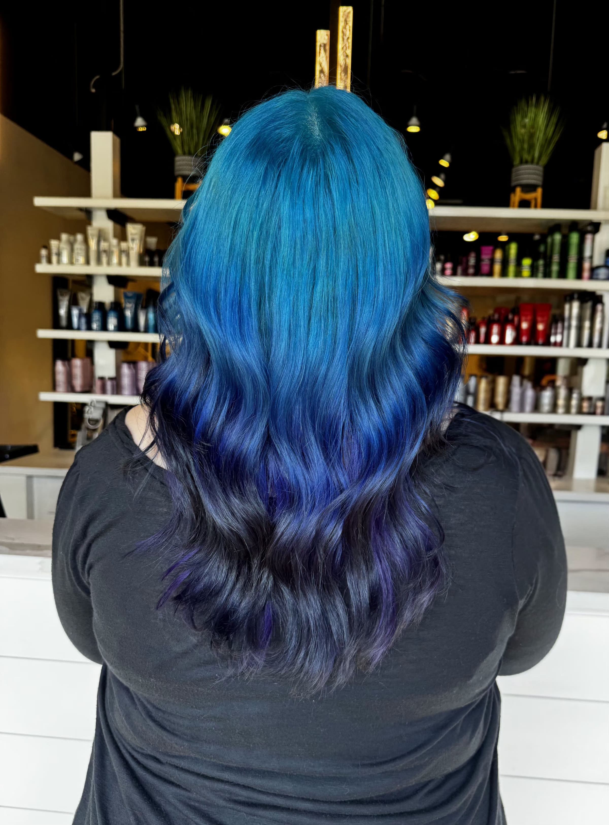 Keratin-smoothed hair with a sleek finish — hair by Lili Barker in Leander, TX